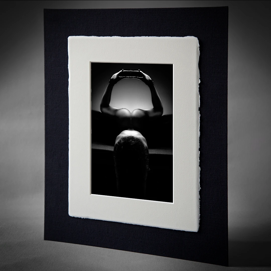 Aether — Artist Proof fine art print on Amalfi mat with black linen frame, Luminance Collection by Alex Manfredini